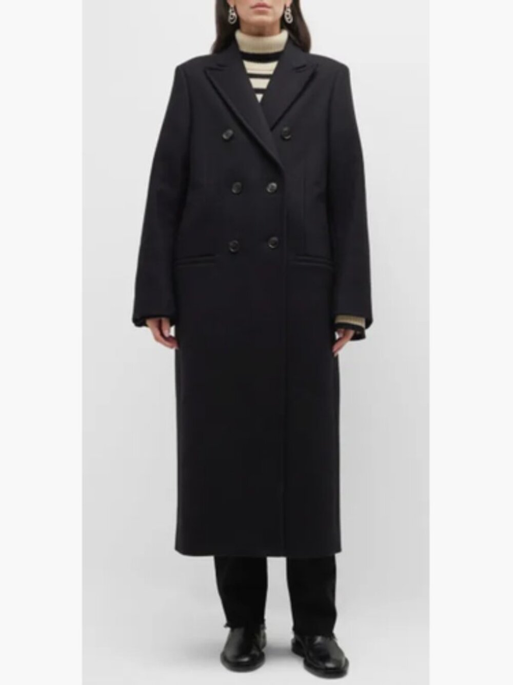Totem - Classic Oversized Coat in Black / 34